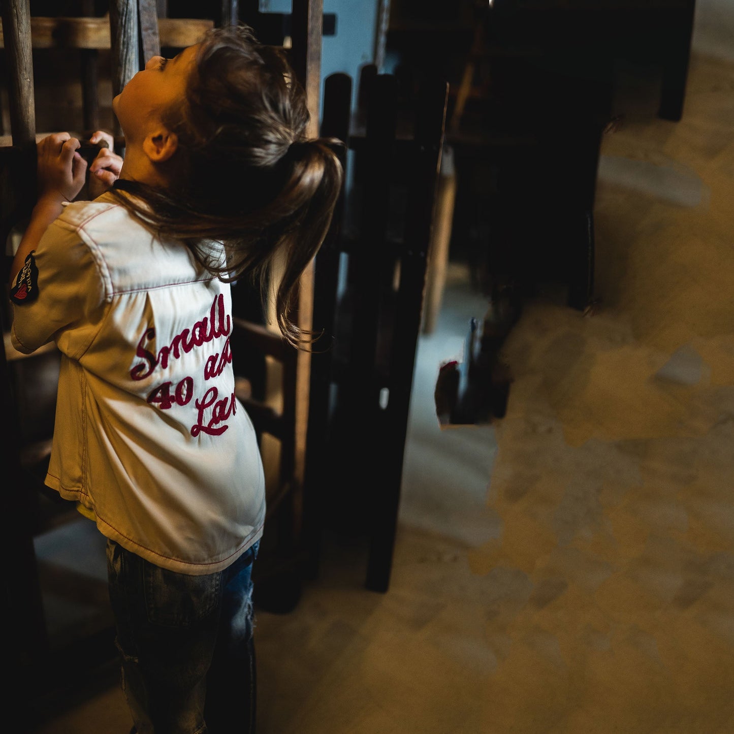 儿童白色Logo衬衫