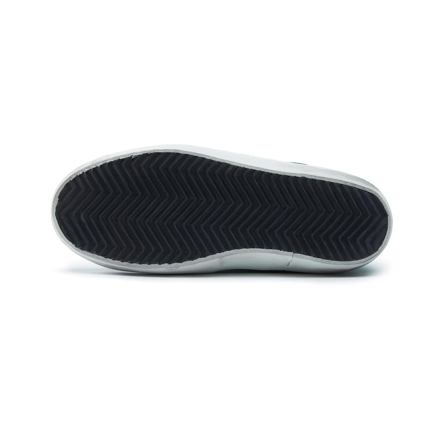 Boys & Girls Green & White Star Leather Shoes