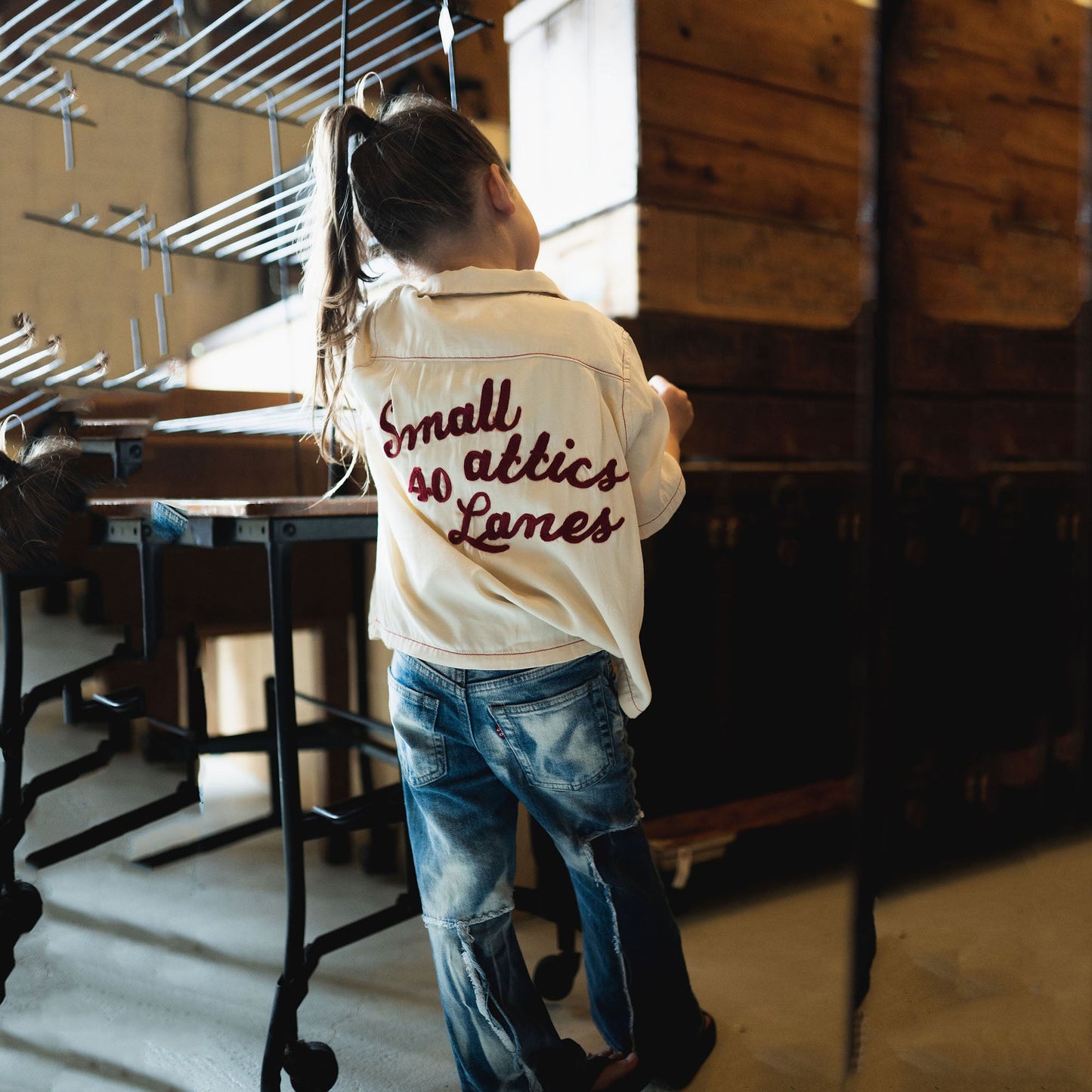 儿童白色Logo衬衫