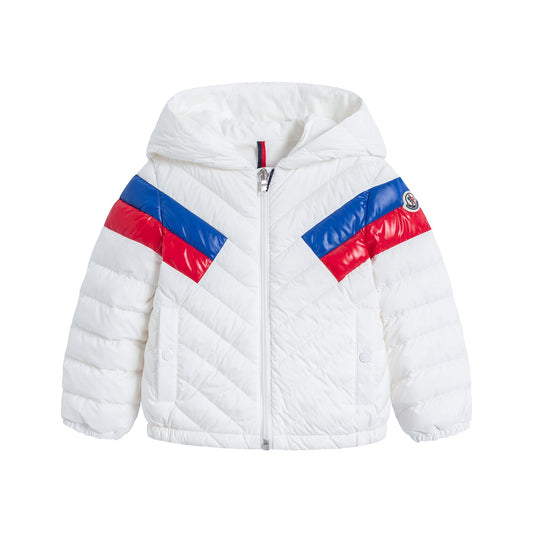 婴儿白色"BANURU"羽绒夹克