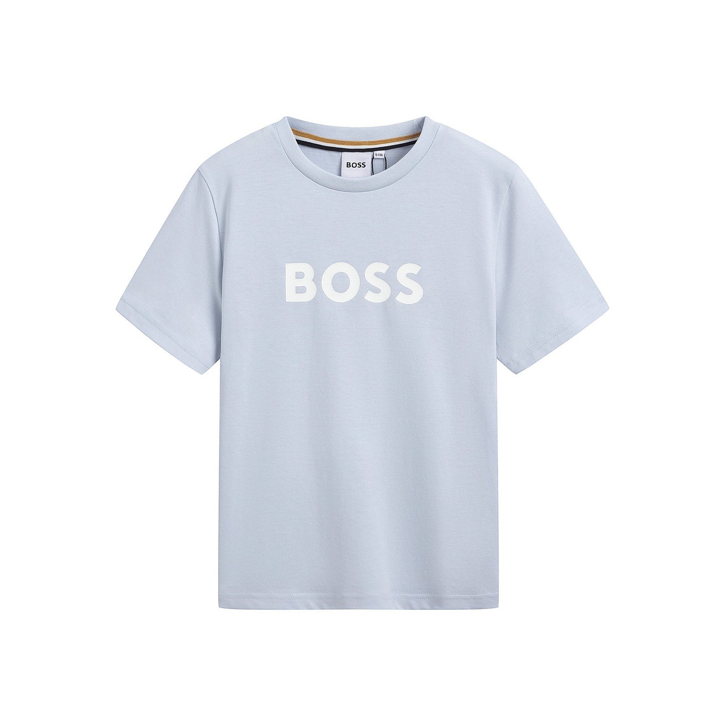 男童浅蓝色Logo棉T恤