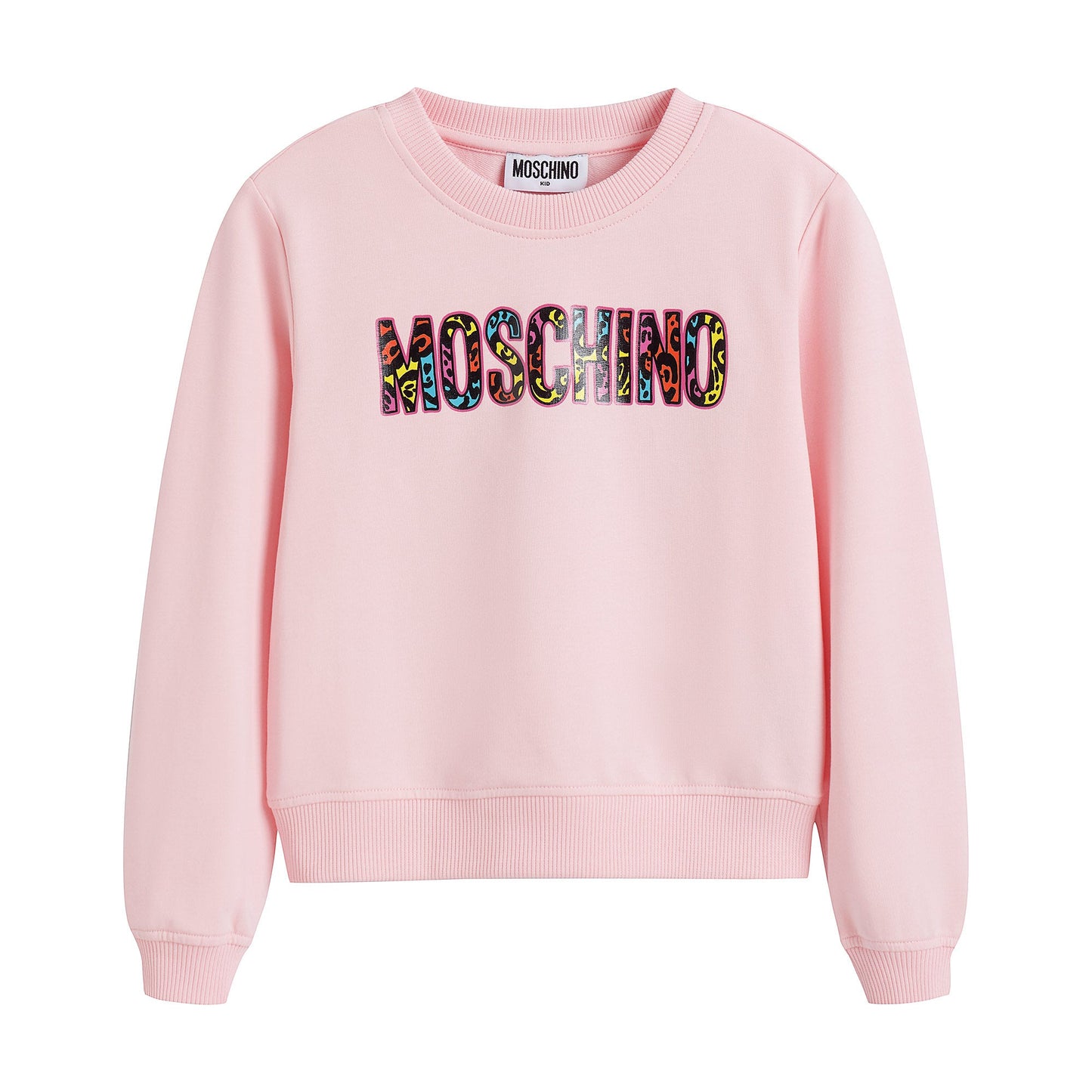 女童粉色Logo棉卫衣