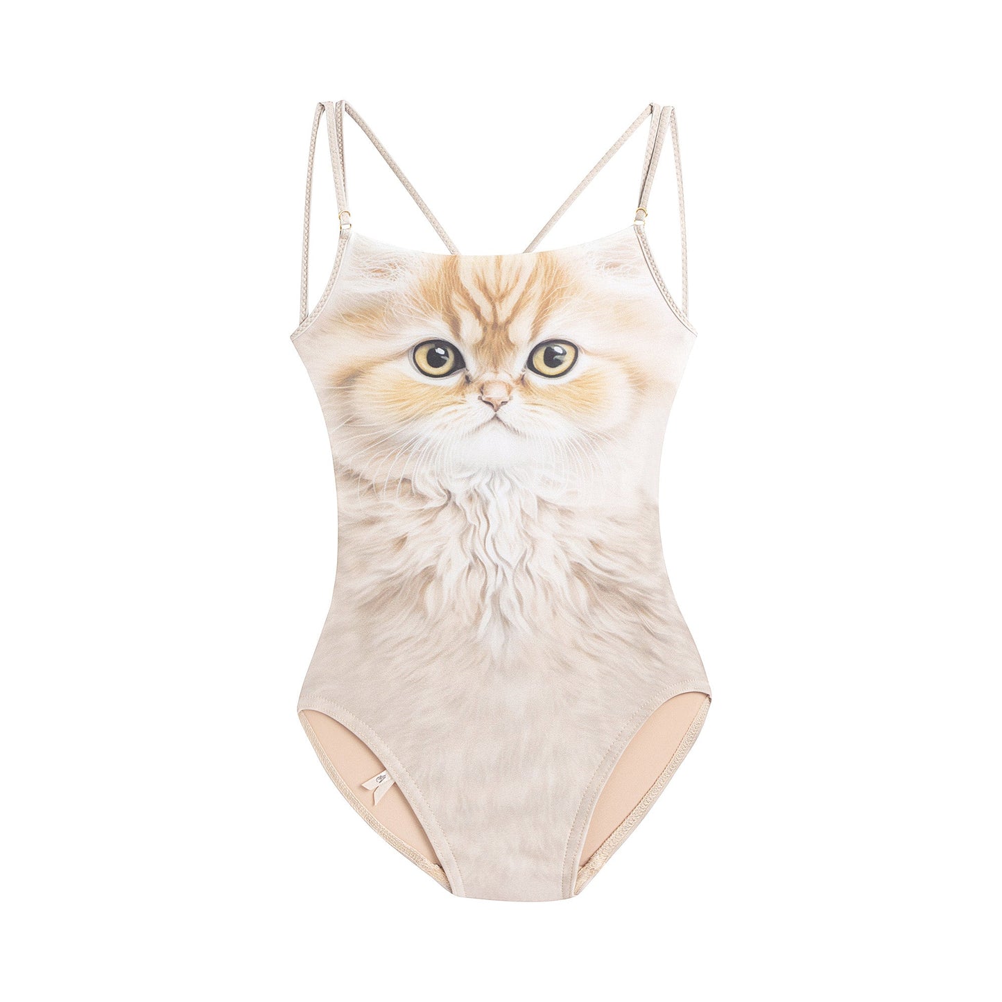 女童蜜糖色猫咪芭蕾舞连体衣(J231LE33VL/hone)
