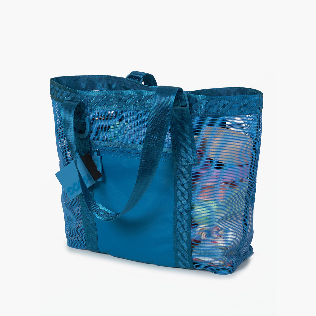 孔雀蓝色手提游泳包(36x39x13.5cm)