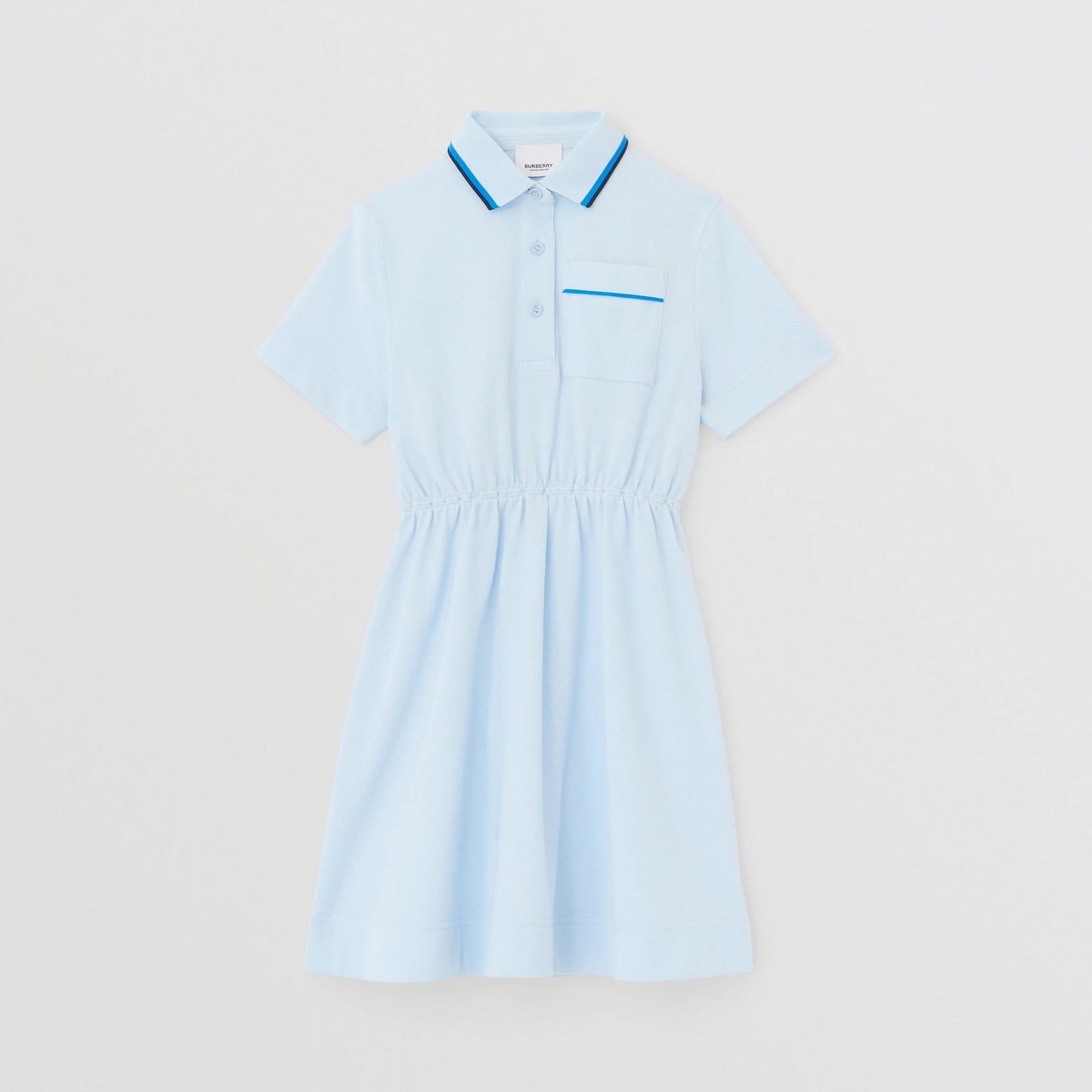 女童浅蓝色Logo棉连衣裙
