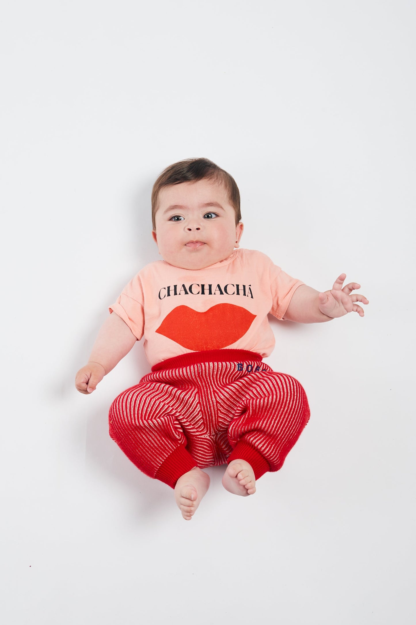 Baby Girls Pink Kiss Cotton T-shirt