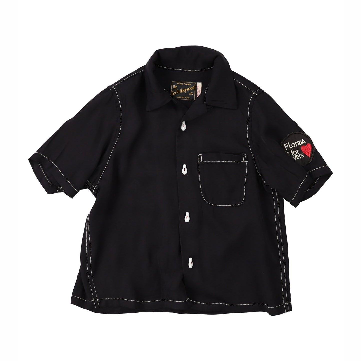 儿童黑色Logo衬衫