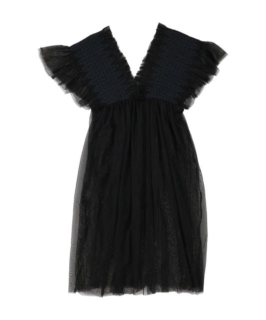 女童黑色连衣裙