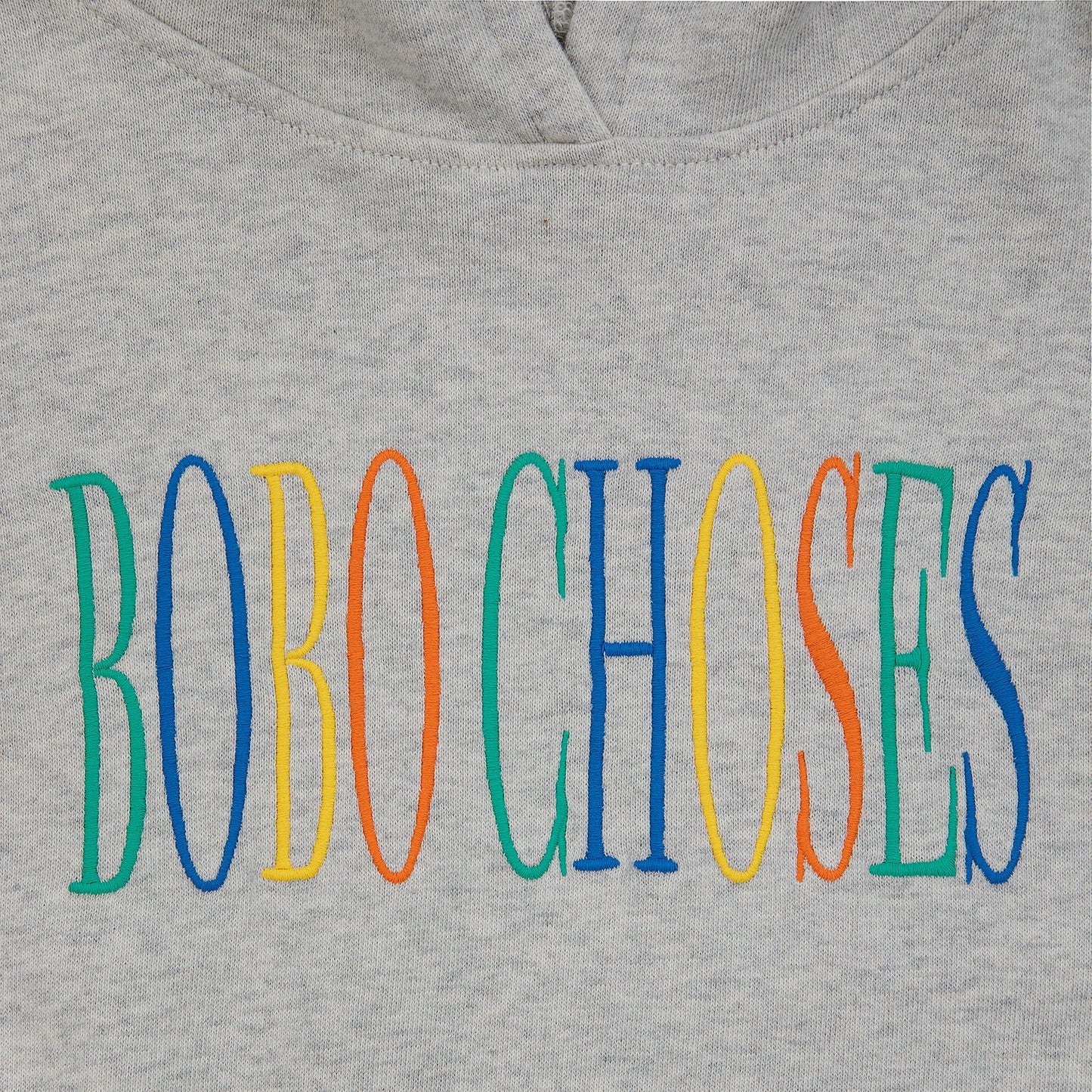 儿童灰色Logo棉卫衣