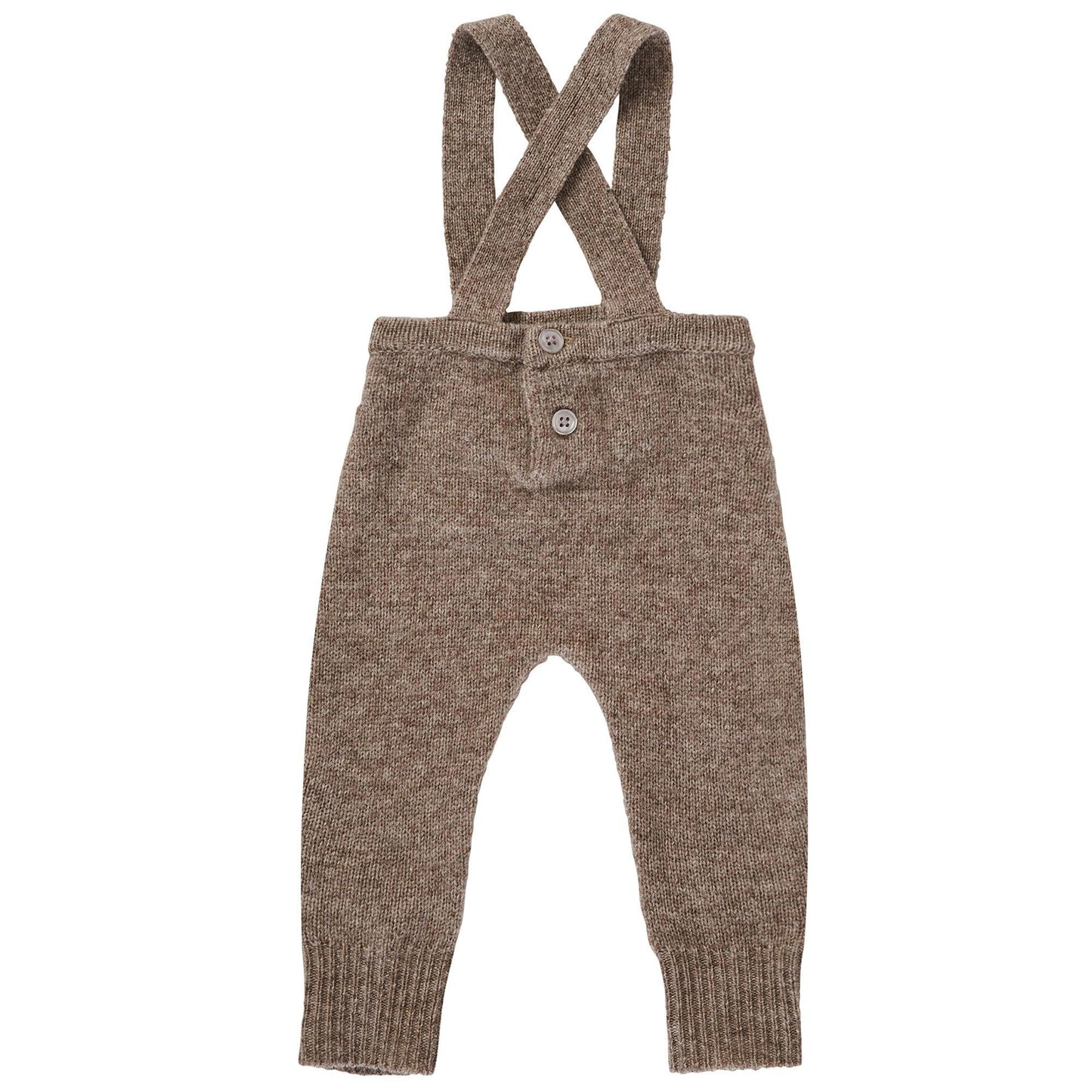 Baby Brown Knitted Wool Dungaree