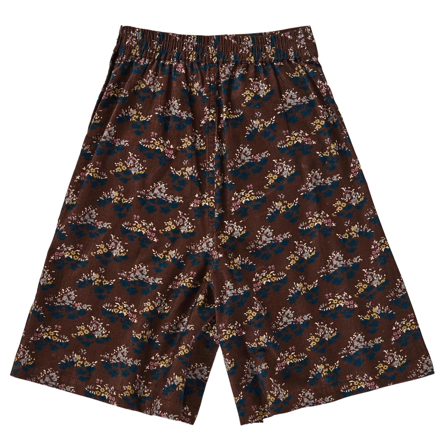 Girls Wine Red Cotton Poppy Printed Trousers