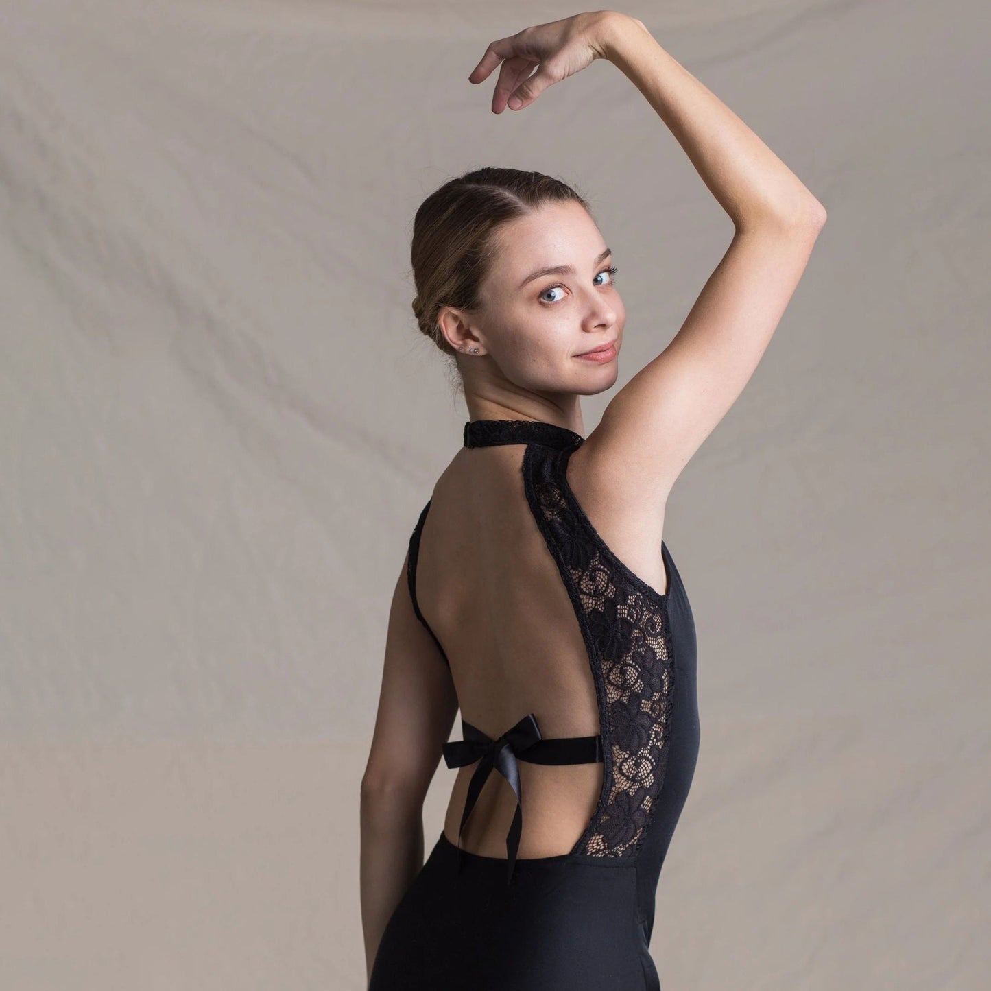 女士黑色芭蕾舞连体衣(1514/Black)