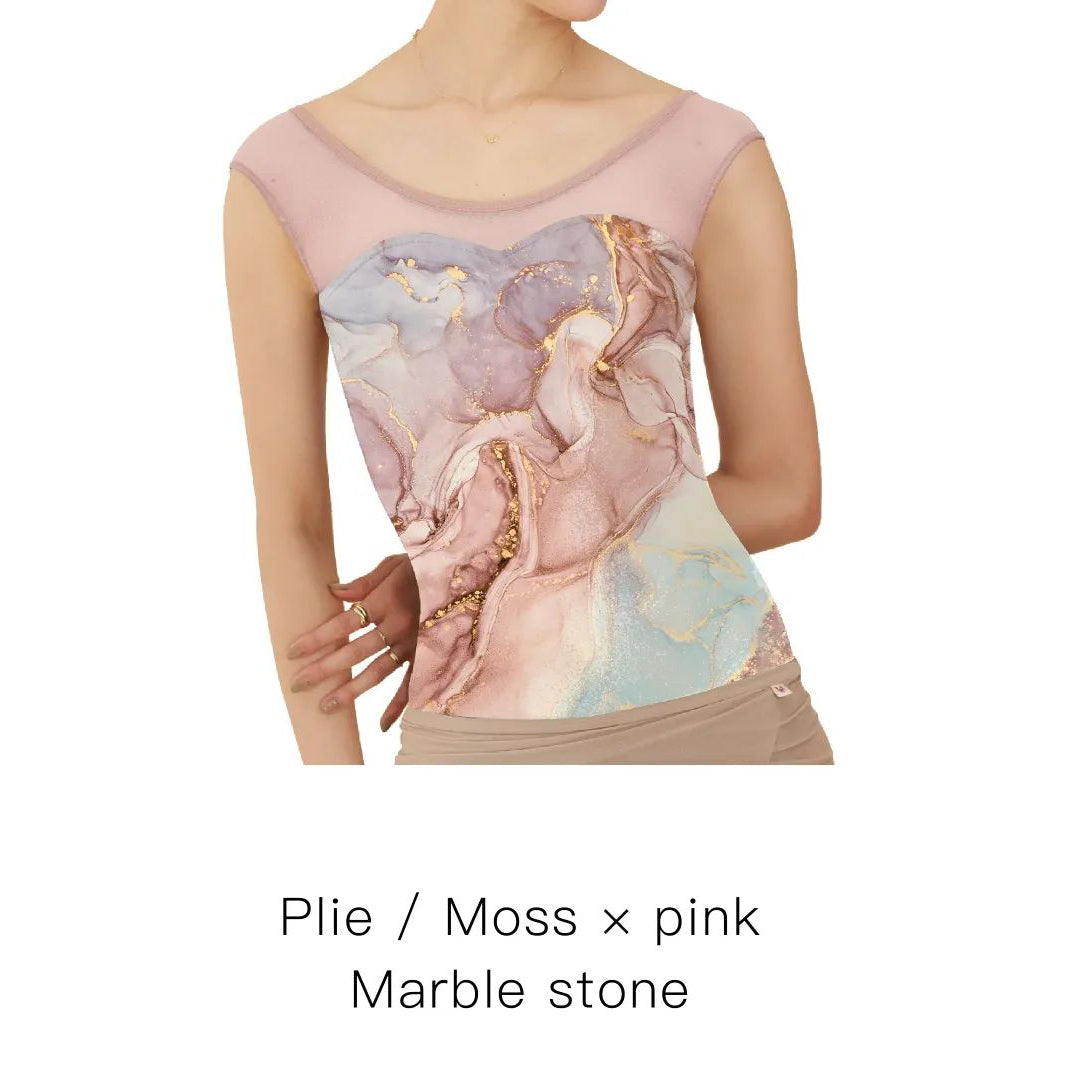 女士粉色"Marble stone"芭蕾舞连体衣(161112935/Plie/Moss pink)