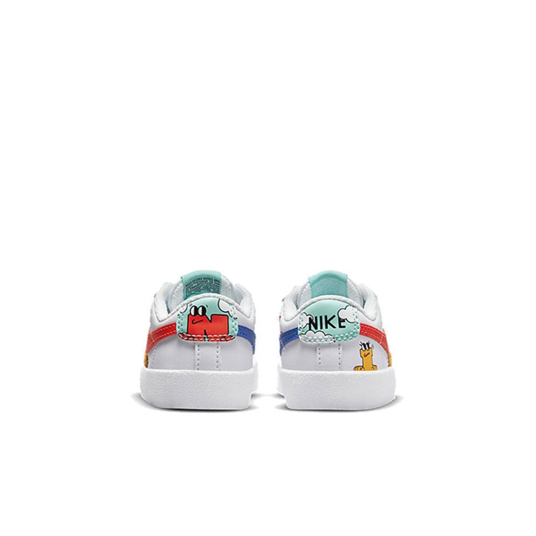 Nike Blazer Low ''77'' 白红蓝板鞋 婴童