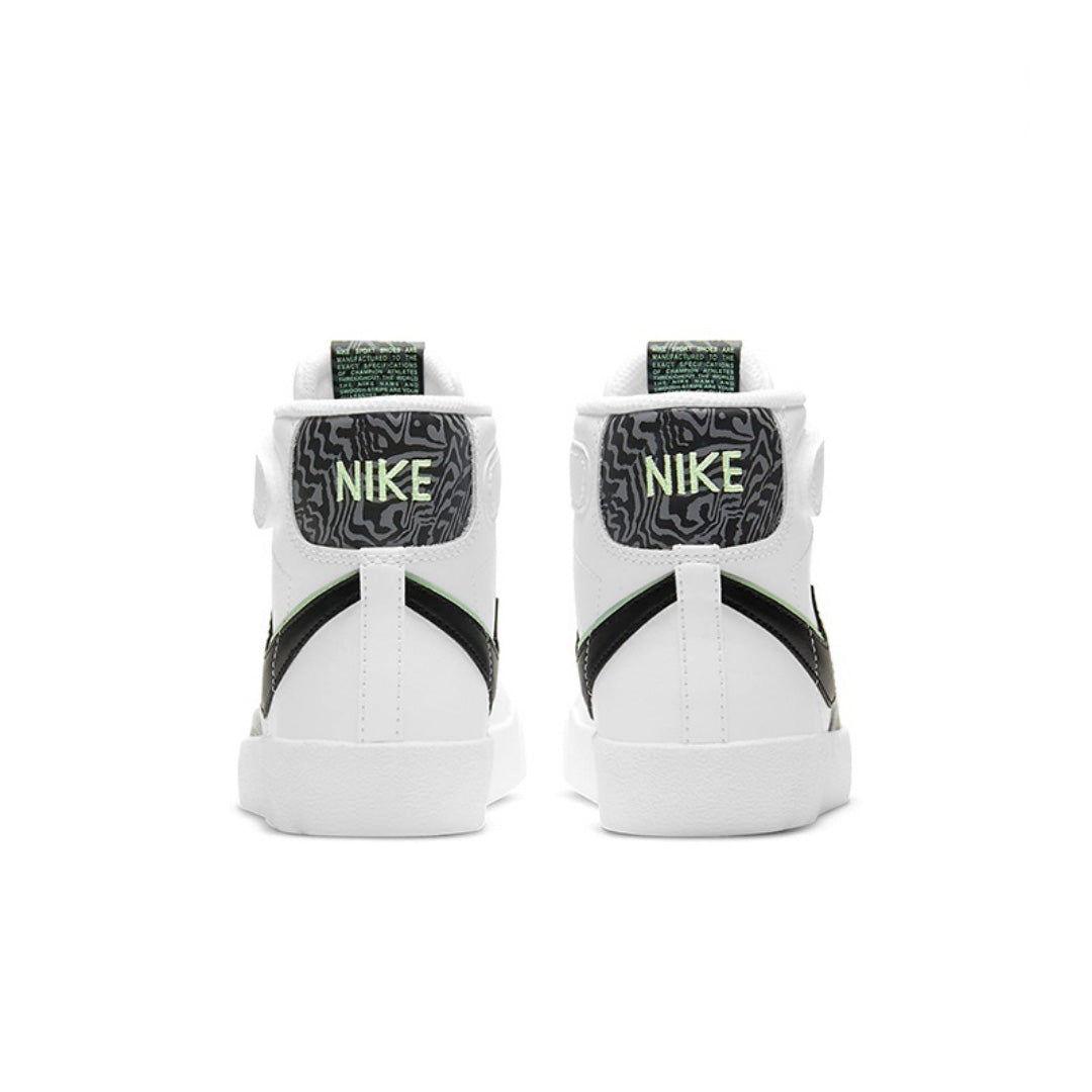 Nike Blazer Mid 77 SE 双钩 黑白绿运动鞋