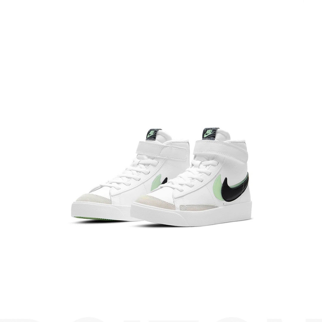 Nike Blazer Mid 77 SE 双钩 黑白绿运动鞋