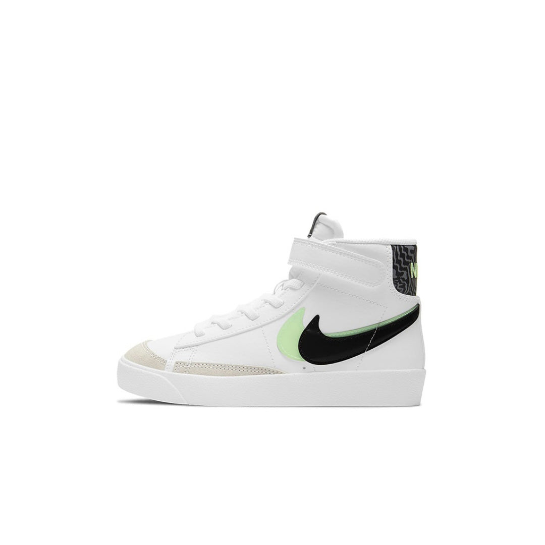 Nike Blazer Mid 77 SE 双钩 黑白绿运动鞋