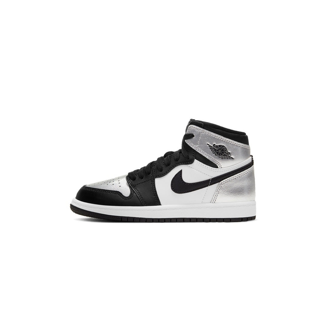 Air Jordan 1 Retro High OG "Silver Toe"银色运动鞋