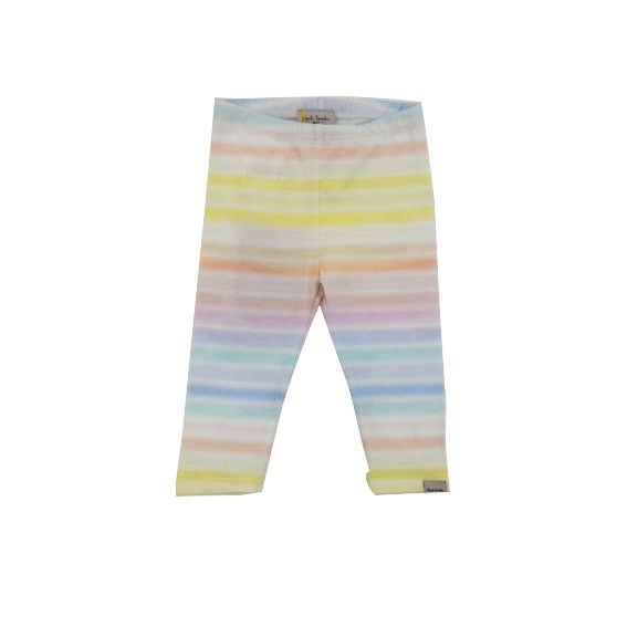 Baby Girls Multicolor Striped Leggings