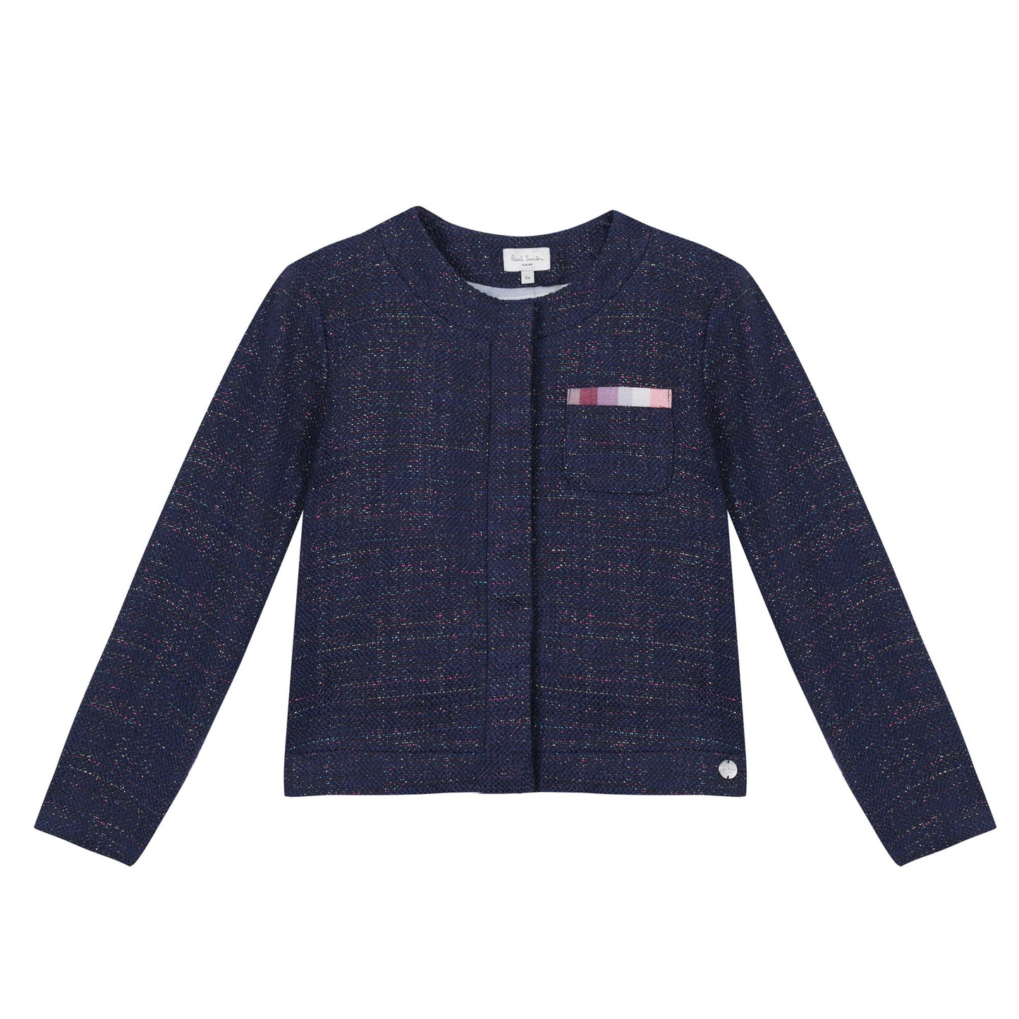 Girls Navy Blue Cotton Jacket