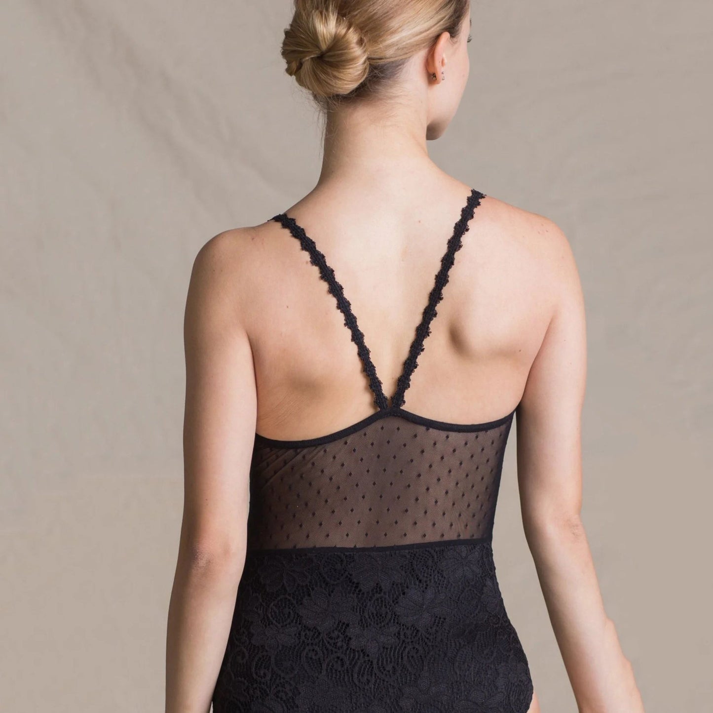 女童黑色芭蕾舞连体衣(1724/Black)