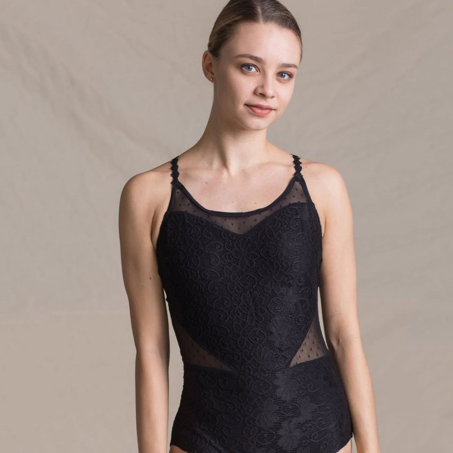 女童黑色芭蕾舞连体衣(1724/Black)