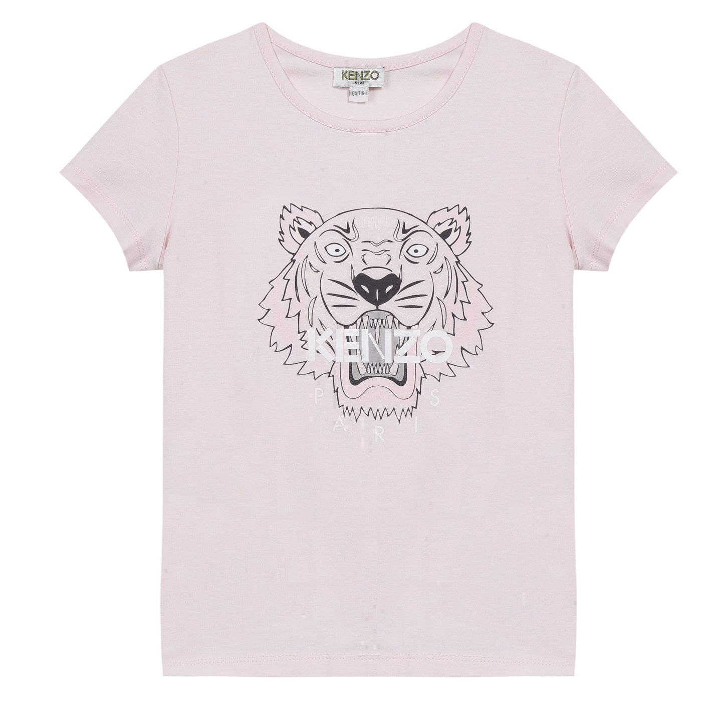 Girls Pale Pink Tiger T-Shirt
