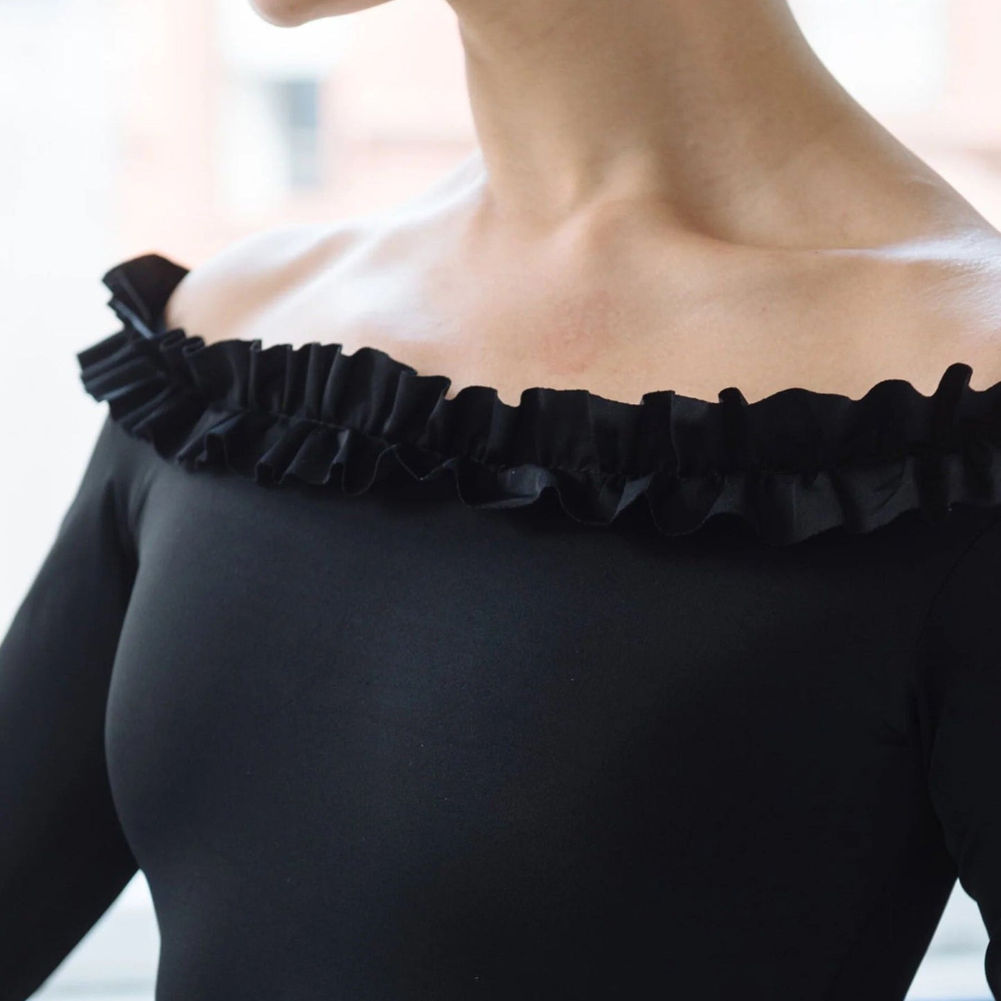 女童黑色芭蕾舞连体衣(1829/Black)