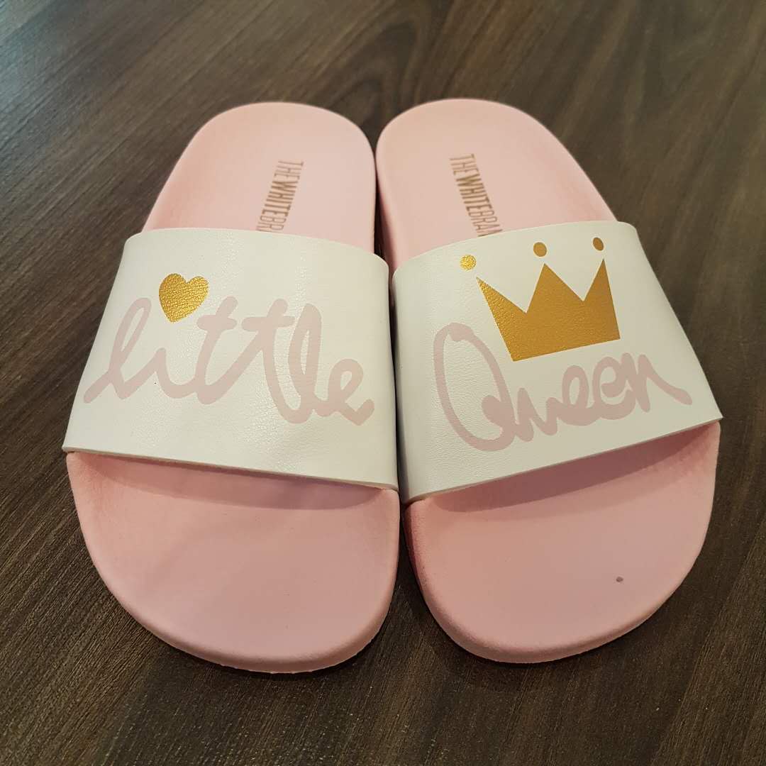 Girls White & Pink Sandals