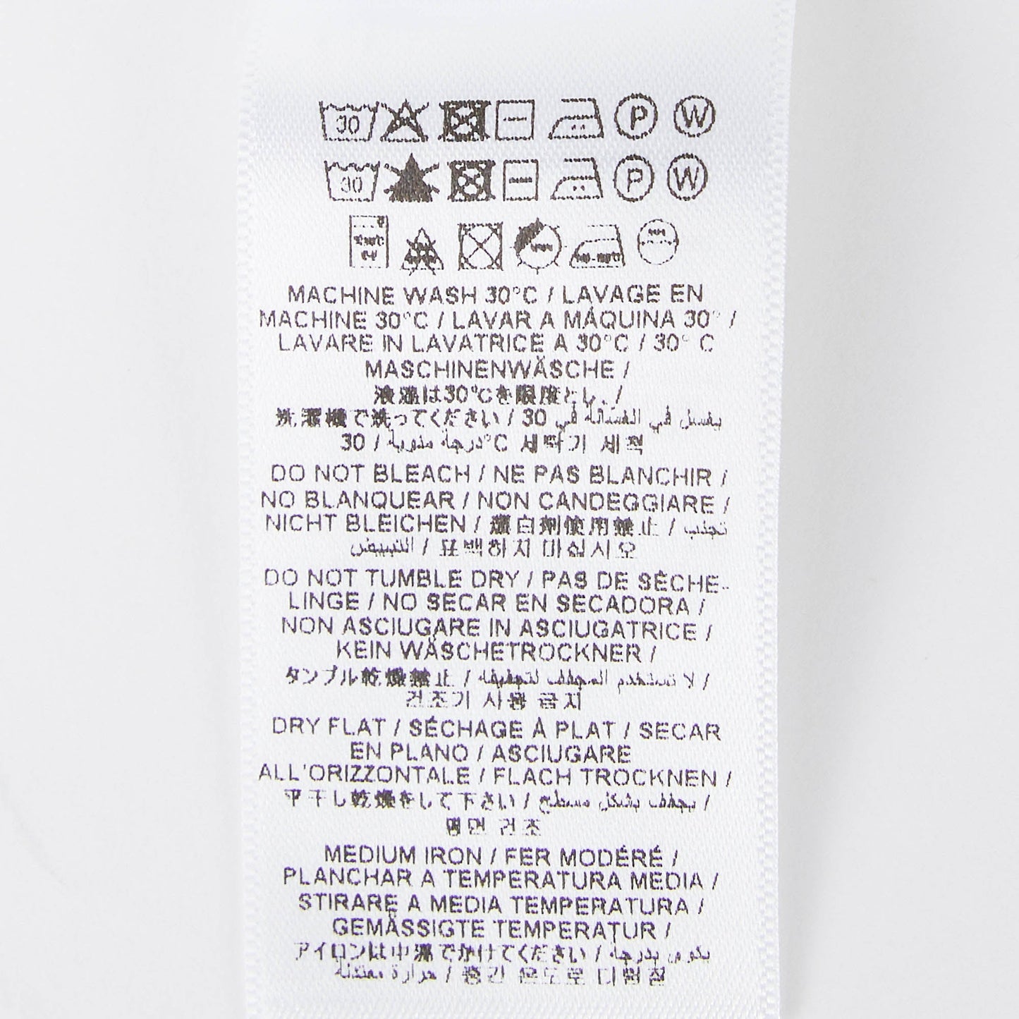女童白色Logo棉睡裙