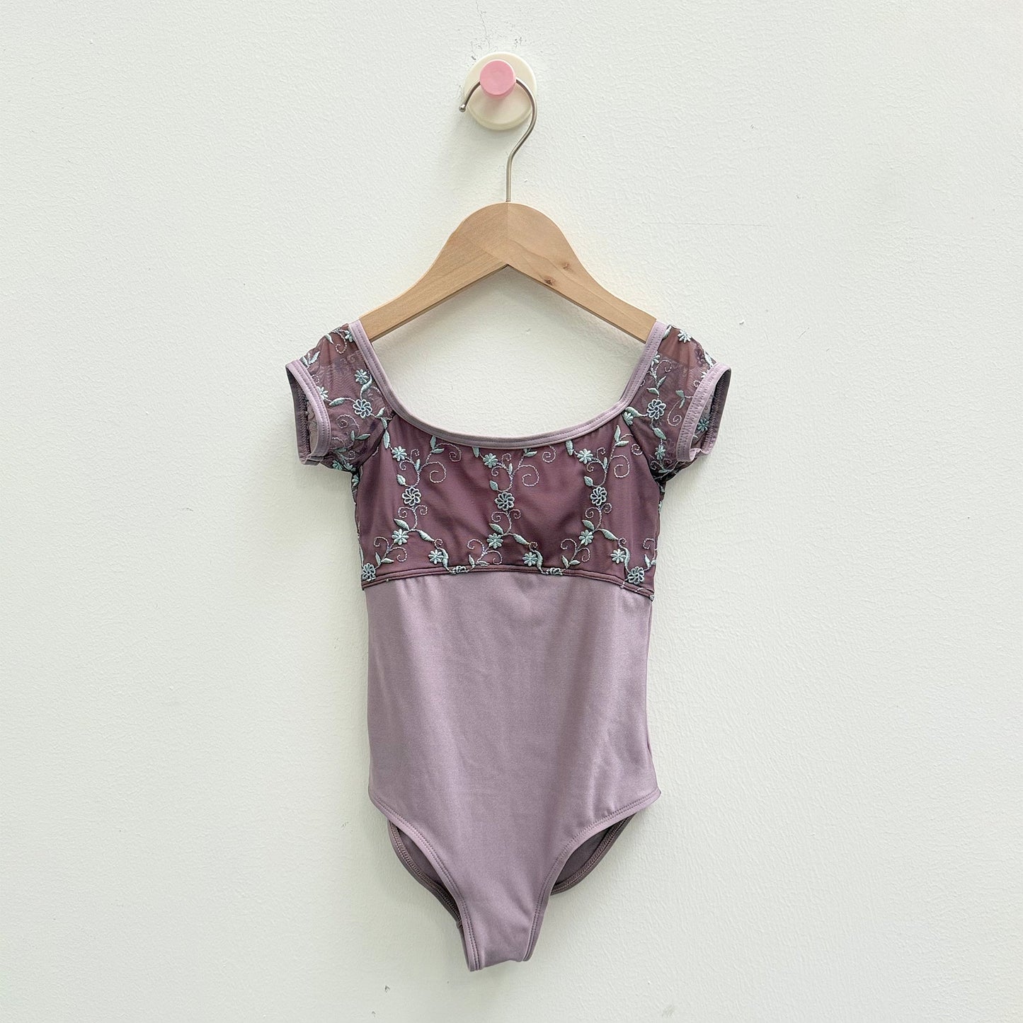 女童粉色"AFRODITE"芭蕾舞连体衣(KC17080-C30/L74+TRD58)