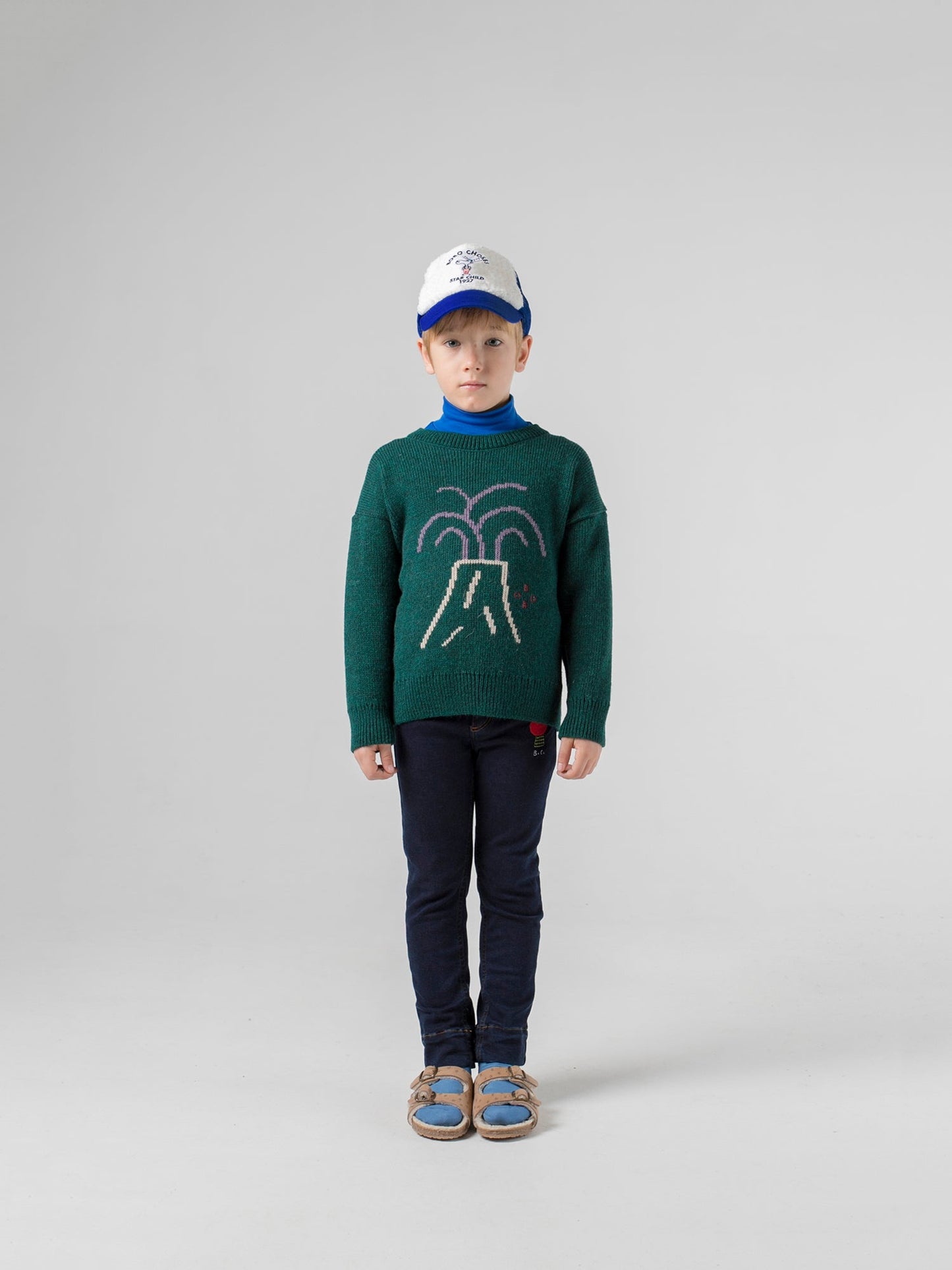 Boys & Girls Green Valcano Sweater