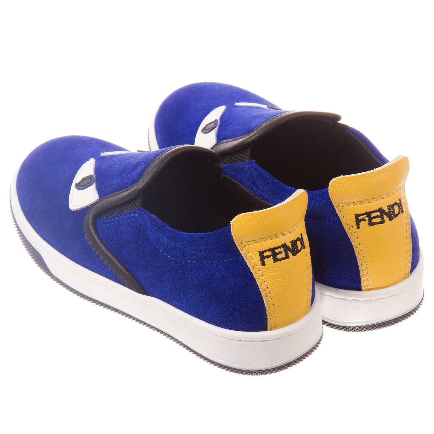 Boys&Girls Blue Suede Monster Trainers