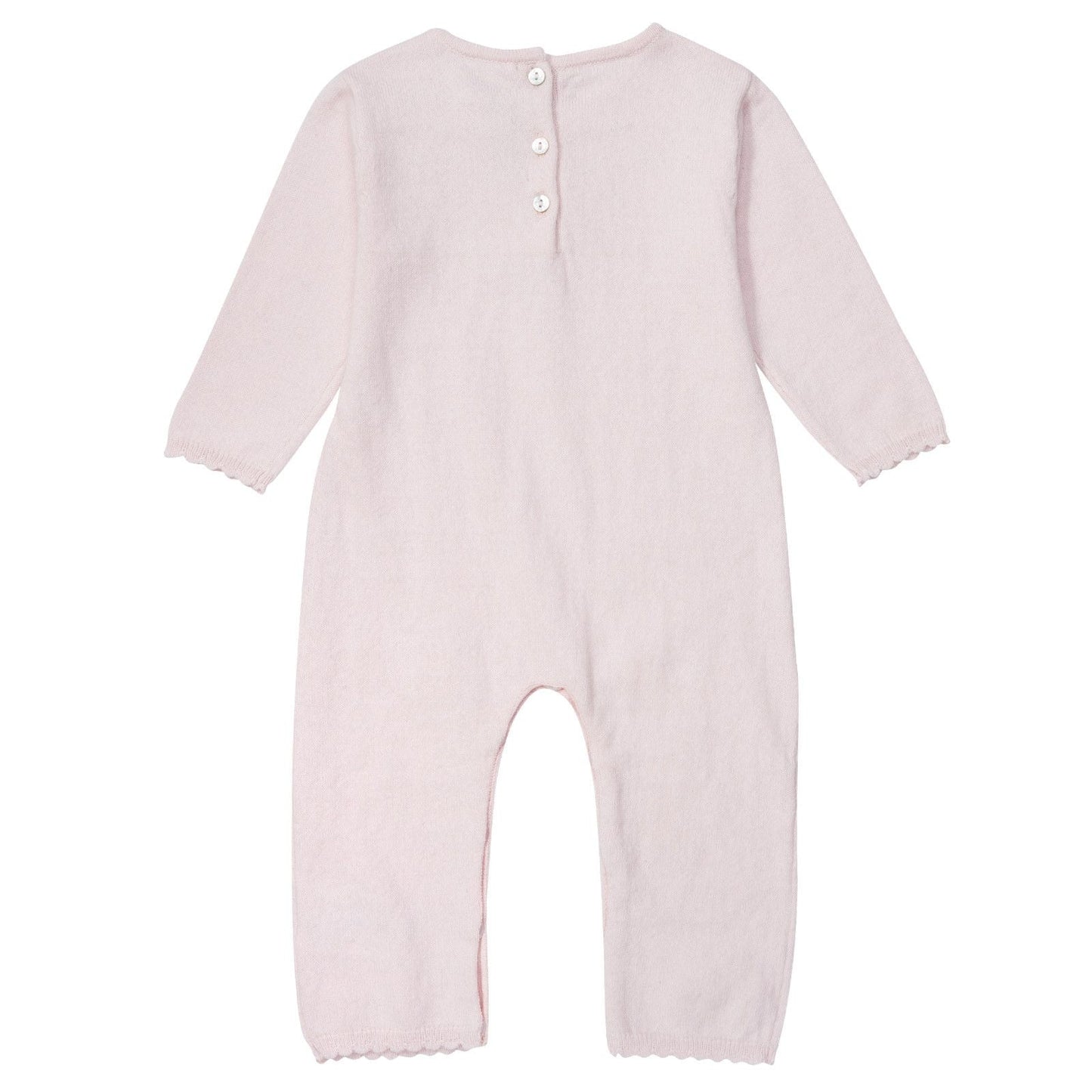 Baby Pink Star Printed Trims Babygrow