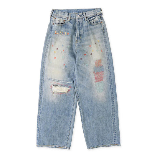 儿童蓝色牛仔裤