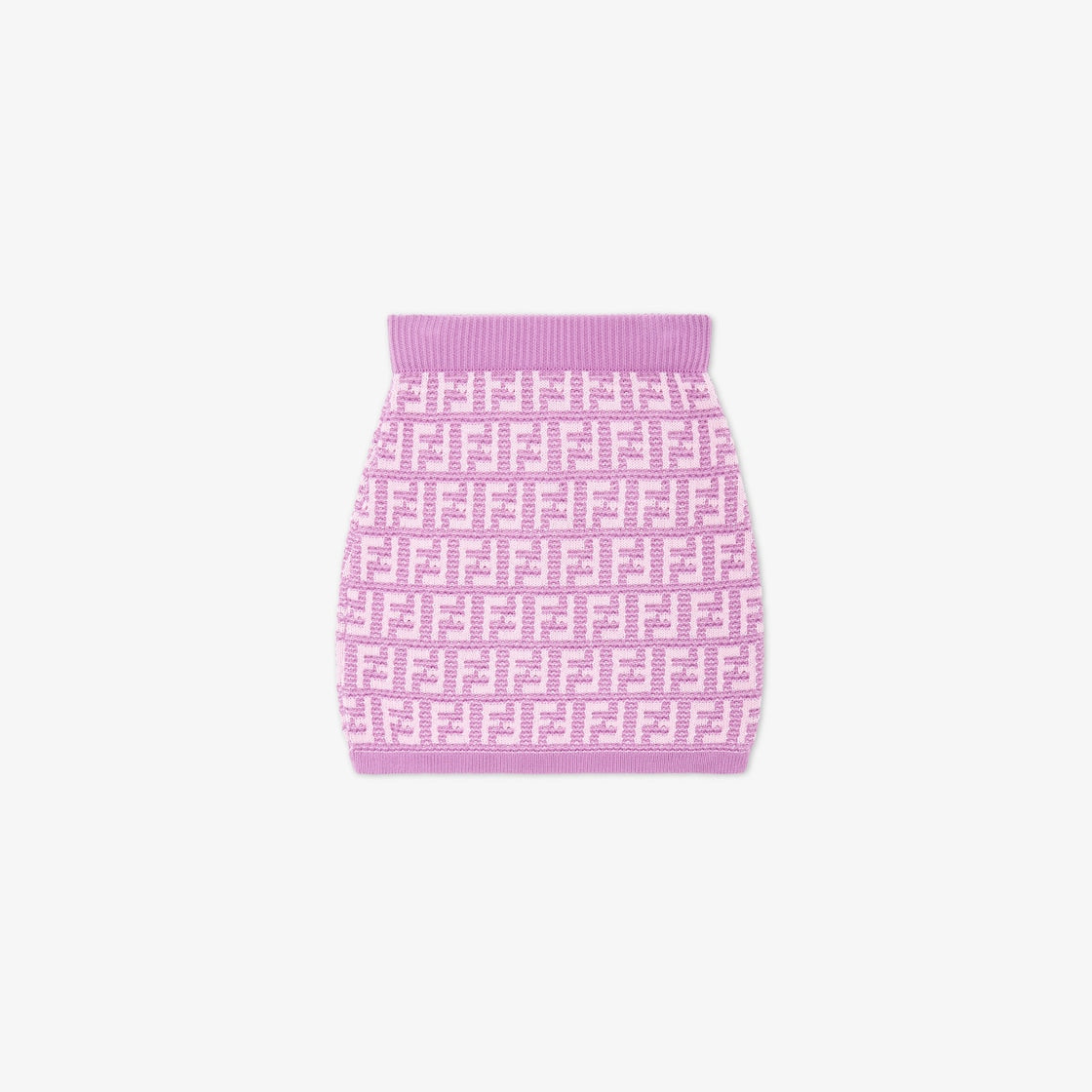 女童紫色Logo针织短裙