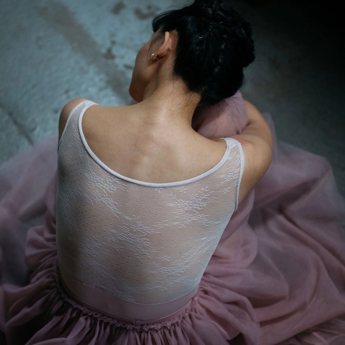 女士粉色芭蕾舞连体衣(2340/Dusty Pink)