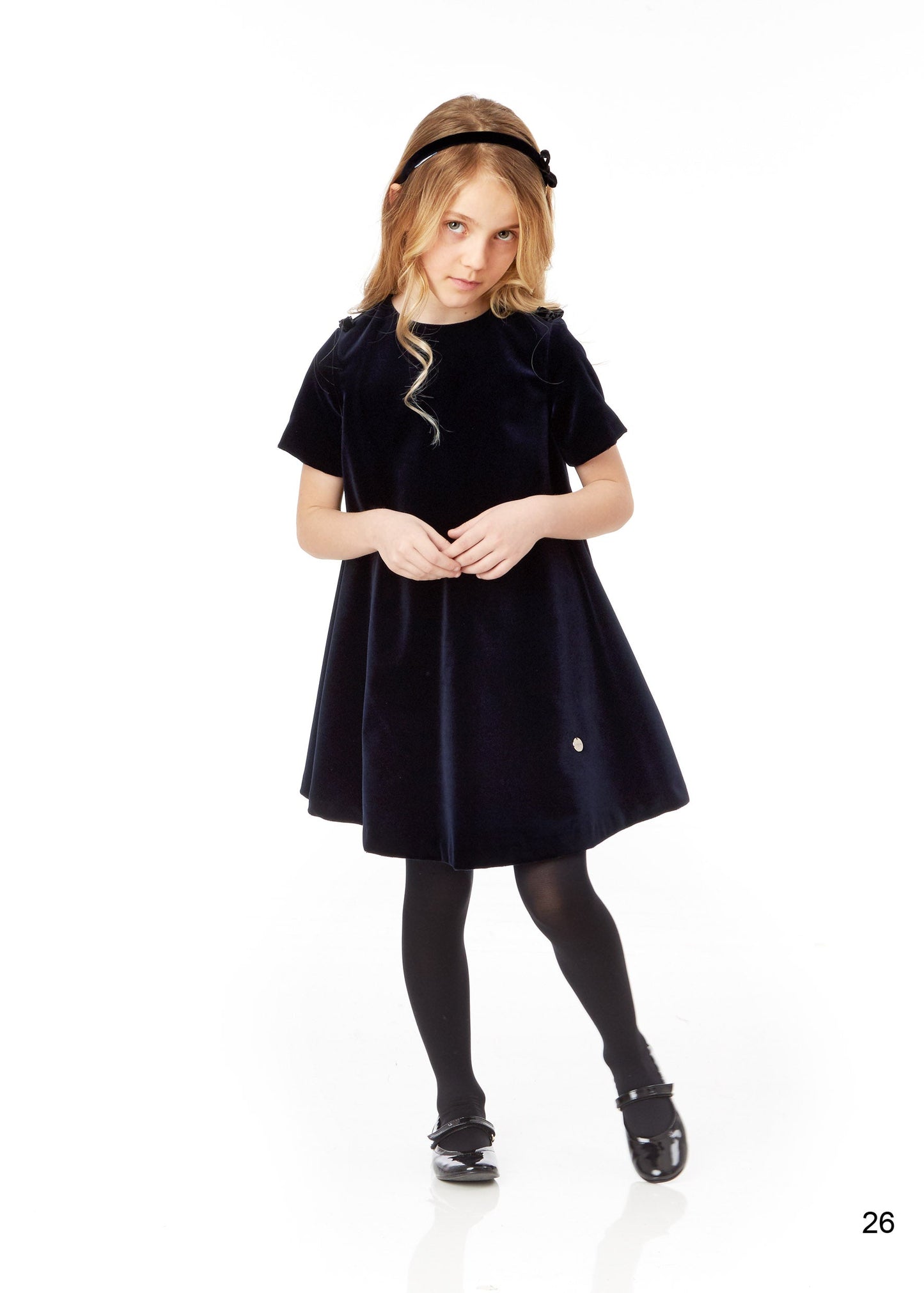 Girls Blue Cotton Dress