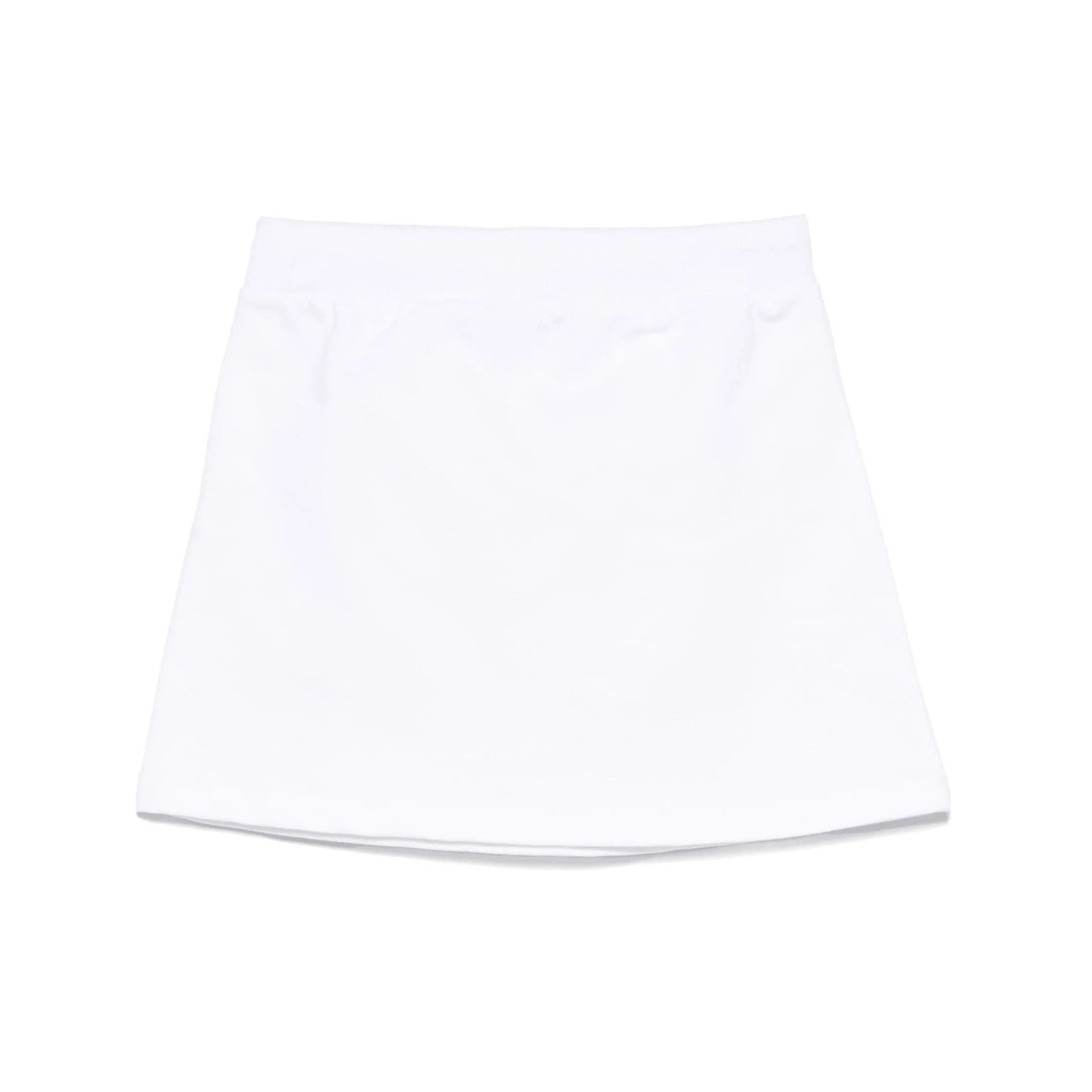 女童白色Logo棉短裙