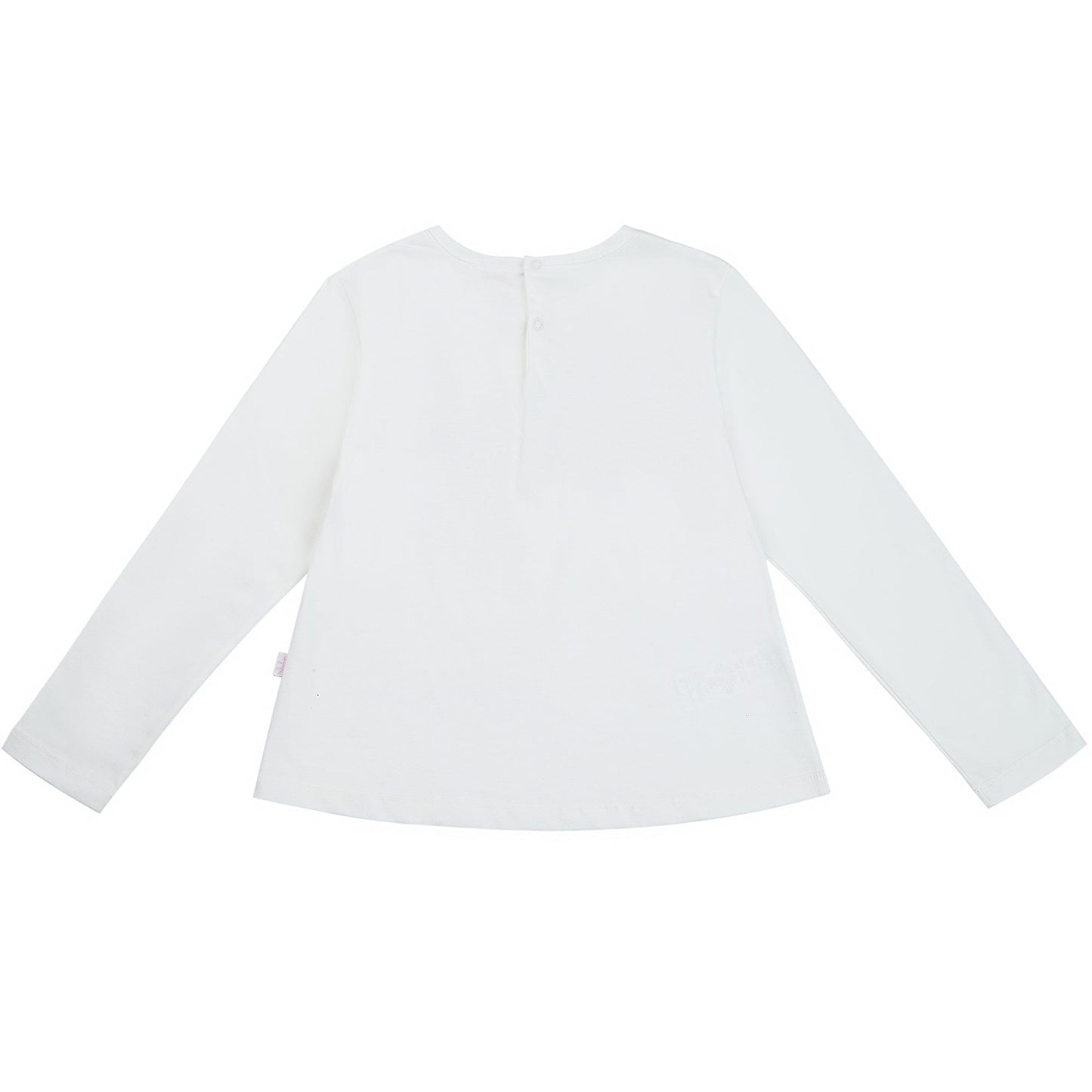 Girls White & Pink Cotton Shirt