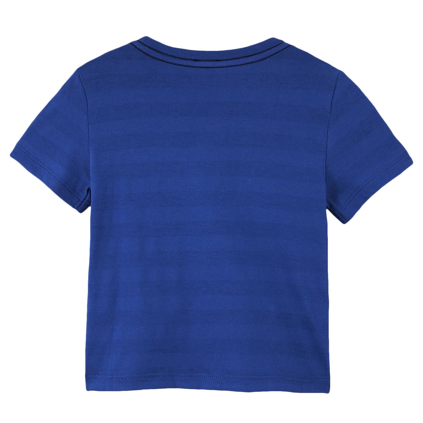 Boys Royal Blue Cotton Skateboard Dinosaur Printed T-Shirt