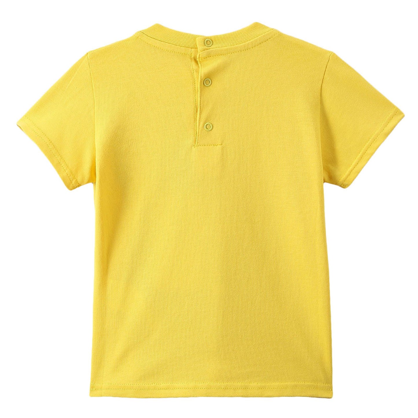 Boys Yellow Paris Eiffel Tower Printed Cotton T-Shirt