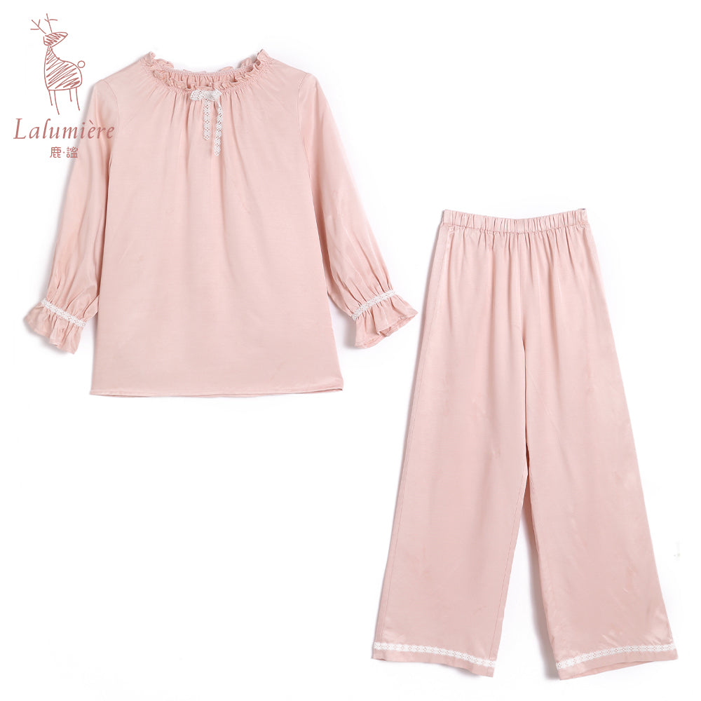 粉色梦幻公主家居服两件套