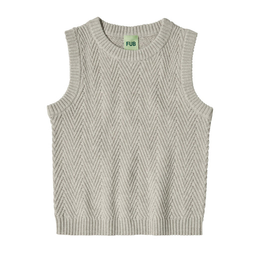 儿童灰褐色棉背心