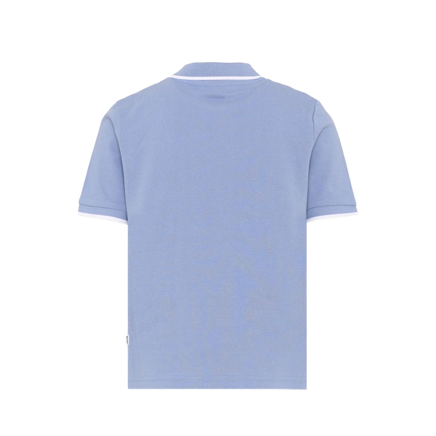 男童蓝色Logo棉Polo衫