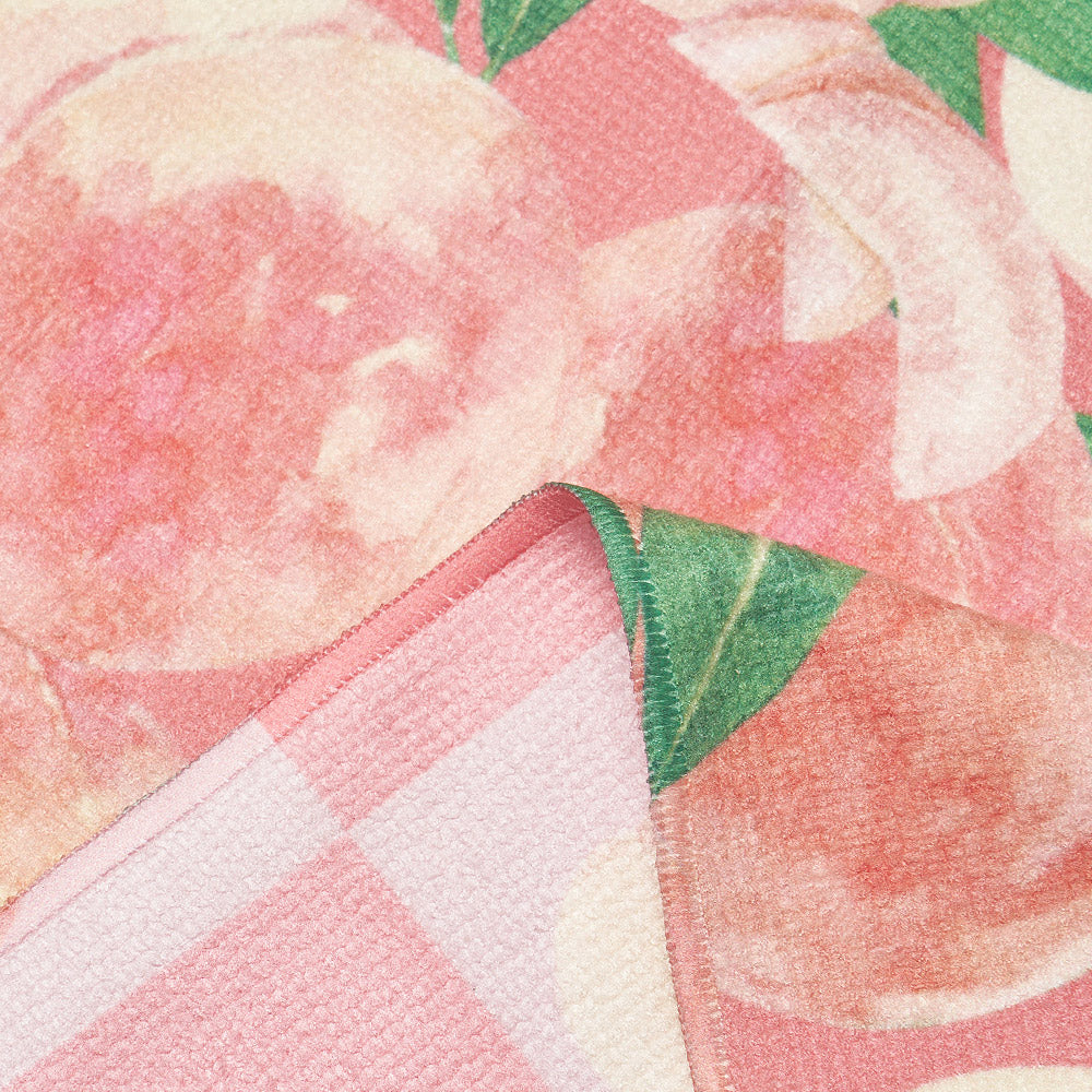 桃粉色印花游泳毛巾(80x40cm)