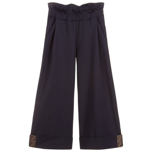 女童藏蓝色长裤