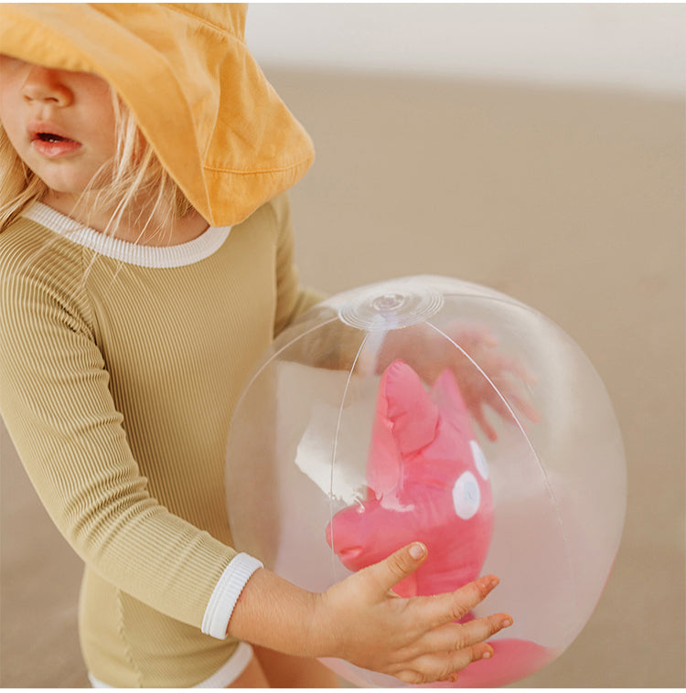 粉色闪光海星充气戏水球