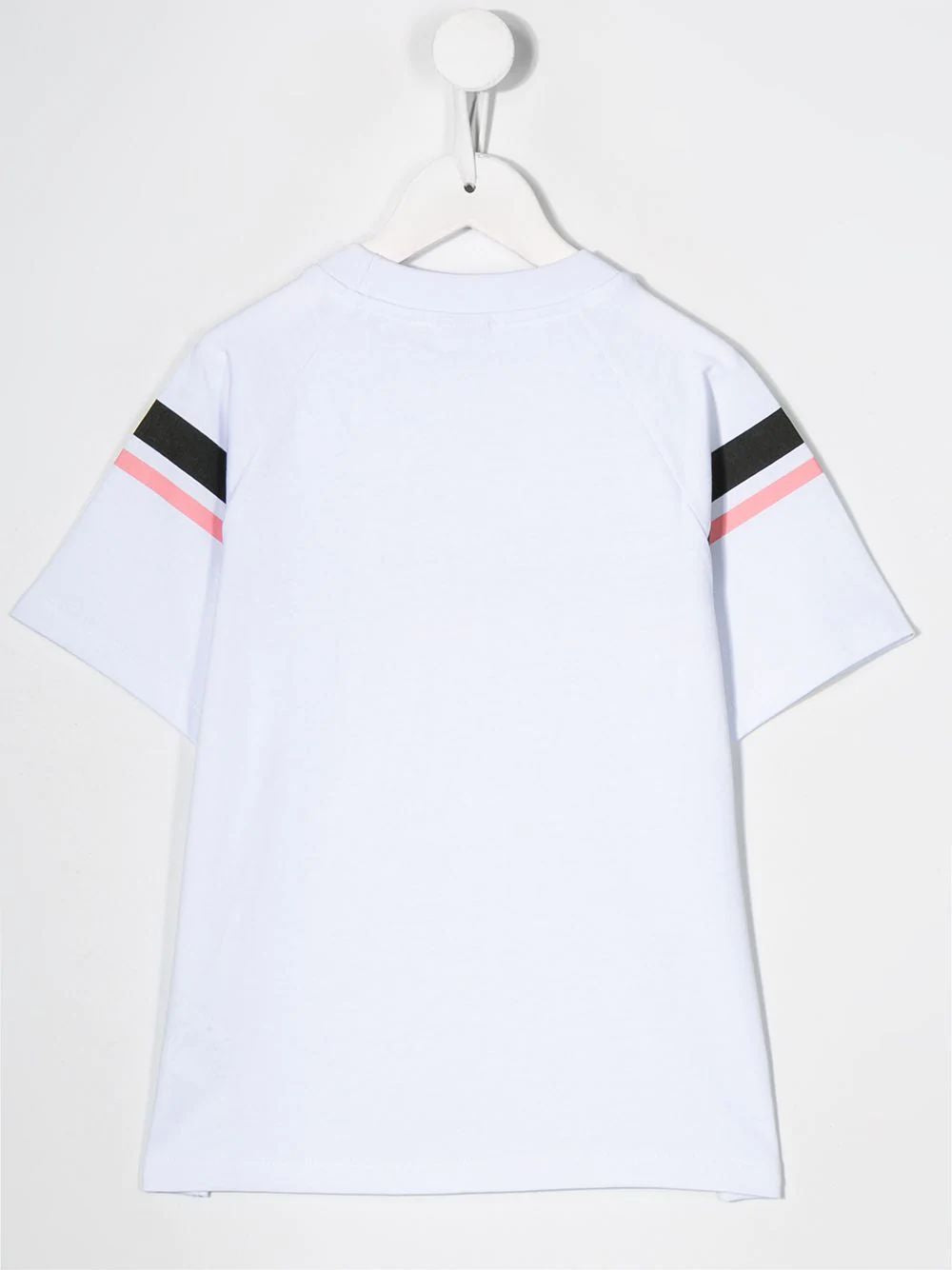 Girls White Logo Cotton T-shirt
