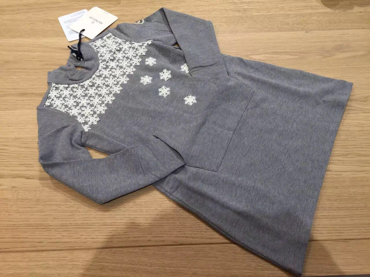 Baby Girls Grey Snow Printed Dress